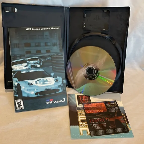 PlayStation 2 grand tourism 3 A-spec vintage video game & booklet